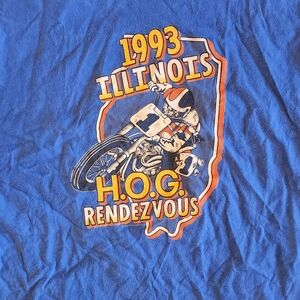Blue 1993 Illinois H.O.G. Rendezvous T-Shirt